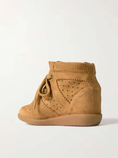Isabel Marant Bobby Perforated Suede Wedge Sneakers | Thumbnail 3 Isabel Marant Bobby Perforated Suede Wedge Sneakers | Thumbnail 3