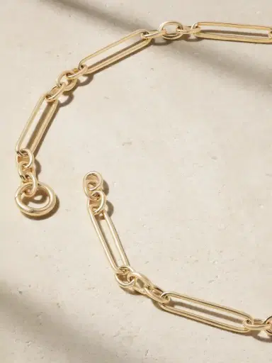 Lucy Delius Trombone Link 14-karat Gold Necklace | Thumbnail 3 Lucy Delius Trombone Link 14-karat Gold Necklace | Thumbnail 3