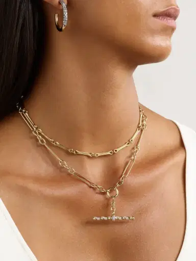 Lucy Delius Trombone Link 14-karat Gold Necklace | Thumbnail 5 Lucy Delius Trombone Link 14-karat Gold Necklace | Thumbnail 5