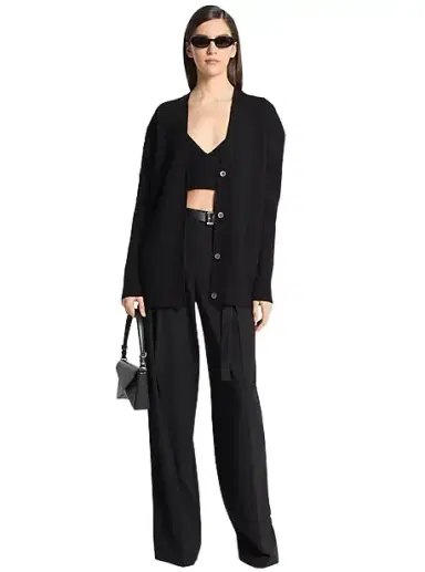 Michael Kors Collection Ribbed Cashmere Blend Cardigan | Thumbnail 1 Michael Kors Collection Ribbed Cashmere Blend Cardigan | Thumbnail 1
