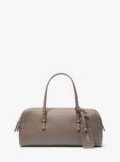 Michael Kors Collection Roberta Hand-Stitched Pebbled Leather Satchel | Thumbnail 11 Michael Kors Collection Roberta Hand-Stitched Pebbled Leather Satchel | Thumbnail 11