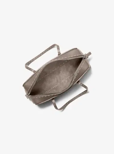 Michael Kors Collection Roberta Hand-Stitched Pebbled Leather Satchel | Thumbnail 12 Michael Kors Collection Roberta Hand-Stitched Pebbled Leather Satchel | Thumbnail 12