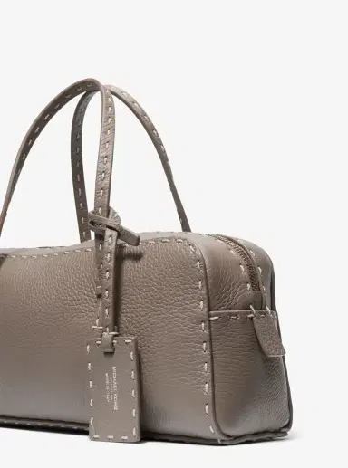 Michael Kors Collection Roberta Hand-Stitched Pebbled Leather Satchel | Thumbnail 13 Michael Kors Collection Roberta Hand-Stitched Pebbled Leather Satchel | Thumbnail 13
