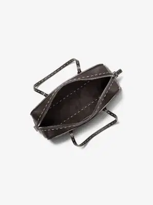 Michael Kors Collection Roberta Hand-Stitched Pebbled Leather Satchel | Thumbnail 7 Michael Kors Collection Roberta Hand-Stitched Pebbled Leather Satchel | Thumbnail 7