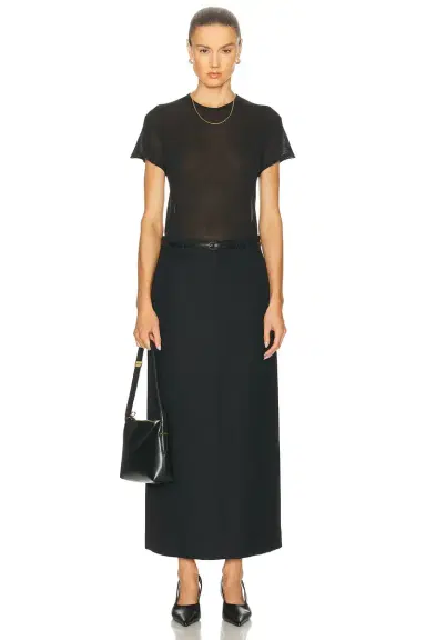 Toteme Low Waist Straight Skirt | Thumbnail 5 Toteme Low Waist Straight Skirt | Thumbnail 5