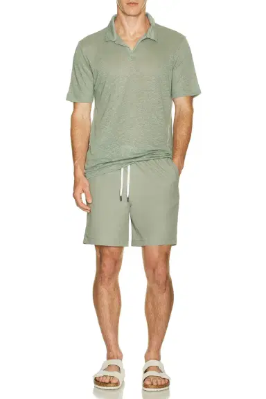 Onia Shaun Linen Polo | Thumbnail 4 Onia Shaun Linen Polo | Thumbnail 4