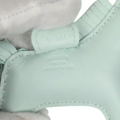 HERMÈS Hermes Pegase Rodeo Bag Charm PM Vert Peppermint Milo Lambskin | Thumbnail 3 HERMÈS Hermes Pegase Rodeo Bag Charm PM Vert Peppermint Milo Lambskin | Thumbnail 3