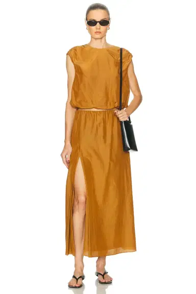 Loulou de Saison Carmen Long Gathered Skirt | Thumbnail 5 Loulou de Saison Carmen Long Gathered Skirt | Thumbnail 5