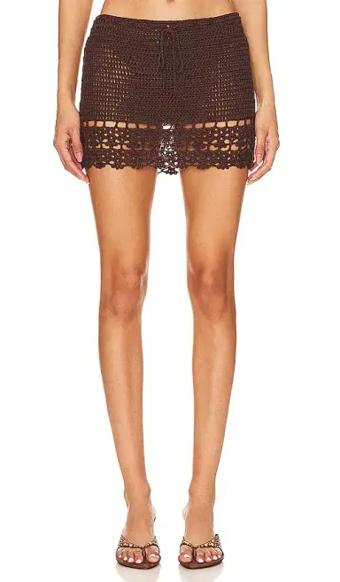 MORE TO COME Elliana Crochet Mini Skirt | Thumbnail 1 MORE TO COME Elliana Crochet Mini Skirt | Thumbnail 1