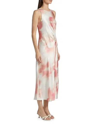 Rails Women's Gabriella Watercolor Ruched Midi-Dress - Cherry Blossom | Thumbnail 4 Rails Women's Gabriella Watercolor Ruched Midi-Dress - Cherry Blossom | Thumbnail 4