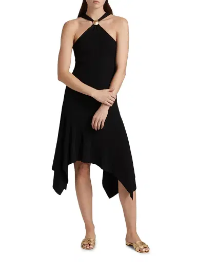 Rails Women's Constanze V-Neck Knit Midi-Dress - Black | Thumbnail 2 Rails Women's Constanze V-Neck Knit Midi-Dress - Black | Thumbnail 2