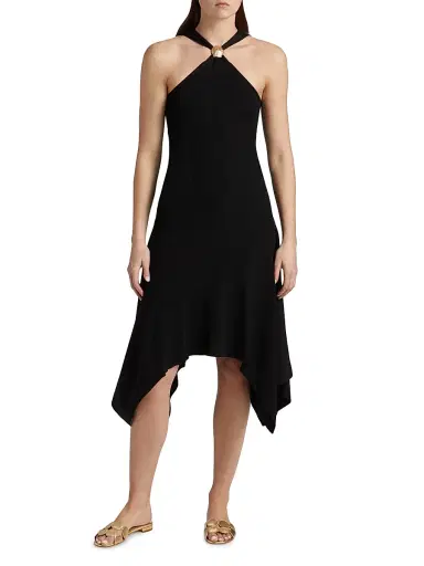 Rails Women's Constanze V-Neck Knit Midi-Dress - Black | Thumbnail 3 Rails Women's Constanze V-Neck Knit Midi-Dress - Black | Thumbnail 3