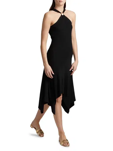 Rails Women's Constanze V-Neck Knit Midi-Dress - Black | Thumbnail 4 Rails Women's Constanze V-Neck Knit Midi-Dress - Black | Thumbnail 4