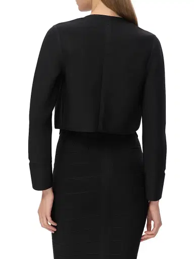 Hervé Léger Women's Lucia Rib-Knit Crop Jacket - Black - Size XS | Thumbnail 7 Hervé Léger Women's Lucia Rib-Knit Crop Jacket - Black - Size XS | Thumbnail 7