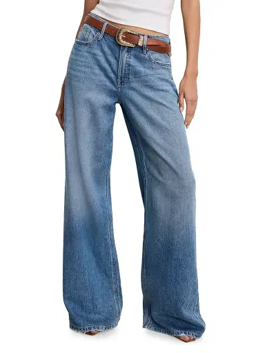 Good American Women's Weightless Good Standard Ease Wide-Leg Jeans - Indigo | Thumbnail 4 Good American Women's Weightless Good Standard Ease Wide-Leg Jeans - Indigo | Thumbnail 4