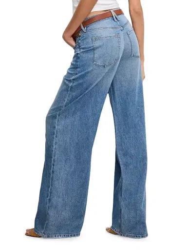 Good American Women's Weightless Good Standard Ease Wide-Leg Jeans - Indigo | Thumbnail 5 Good American Women's Weightless Good Standard Ease Wide-Leg Jeans - Indigo | Thumbnail 5