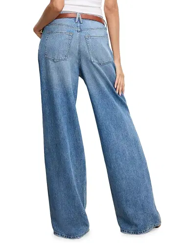 Good American Women's Weightless Good Standard Ease Wide-Leg Jeans - Indigo | Thumbnail 6 Good American Women's Weightless Good Standard Ease Wide-Leg Jeans - Indigo | Thumbnail 6