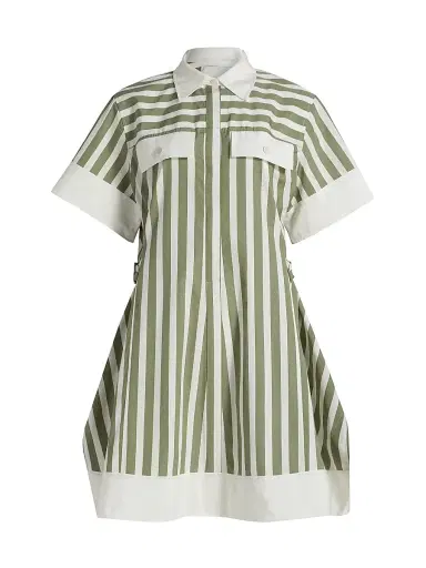 3.1 Phillip Lim Women's Striped Cotton-Silk Shirt Dress | Thumbnail 1 3.1 Phillip Lim Women's Striped Cotton-Silk Shirt Dress | Thumbnail 1