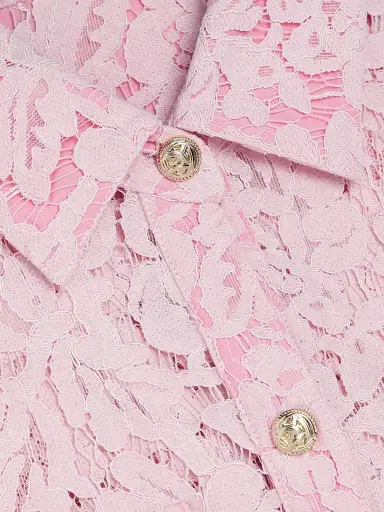 Generation Love Women's Morgana Lace Belted Dress - Sugar Pink | Thumbnail 7 Generation Love Women's Morgana Lace Belted Dress - Sugar Pink | Thumbnail 7