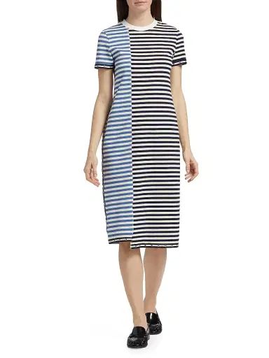 3.1 Phillip Lim Women's Multi-Stripe T-Shirt Dress - Midnight Multi - Size XS | Thumbnail 2 3.1 Phillip Lim Women's Multi-Stripe T-Shirt Dress - Midnight Multi - Size XS | Thumbnail 2