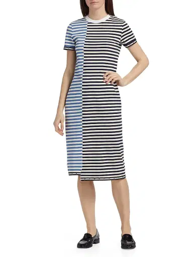 3.1 Phillip Lim Women's Multi-Stripe T-Shirt Dress - Midnight Multi - Size XS | Thumbnail 3 3.1 Phillip Lim Women's Multi-Stripe T-Shirt Dress - Midnight Multi - Size XS | Thumbnail 3