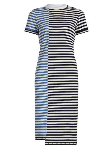 3.1 Phillip Lim Women's Multi-Stripe T-Shirt Dress - Midnight Multi - Size XS | Thumbnail 1 3.1 Phillip Lim Women's Multi-Stripe T-Shirt Dress - Midnight Multi - Size XS | Thumbnail 1