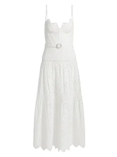 Generation Love Women's Zuria Cotton Eyelet Maxi Dress - White | Thumbnail 1 Generation Love Women's Zuria Cotton Eyelet Maxi Dress - White | Thumbnail 1