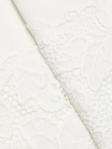Generation Love Women's Orpheus Lace Combo Rib Mini-Dress - White | Thumbnail 7 Generation Love Women's Orpheus Lace Combo Rib Mini-Dress - White | Thumbnail 7