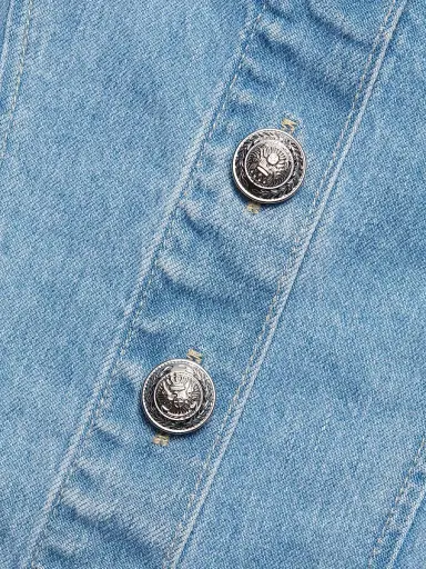 L'AGENCE Women's Saga Denim Button-Front Tank - Olvera | Thumbnail 7 L'AGENCE Women's Saga Denim Button-Front Tank - Olvera | Thumbnail 7