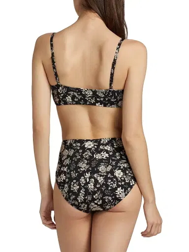Ulla Johnson Women's Zahara Floral Bikini Top - Midnight Bloom | Thumbnail 4 Ulla Johnson Women's Zahara Floral Bikini Top - Midnight Bloom | Thumbnail 4