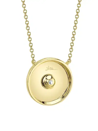 Shy Creation Women's Kate 14K Yellow Gold & 0.20 TCW Diamond Starburst Pendant Necklace - Yellow Gold | Thumbnail 3 Shy Creation Women's Kate 14K Yellow Gold & 0.20 TCW Diamond Starburst Pendant Necklace - Yellow Gold | Thumbnail 3