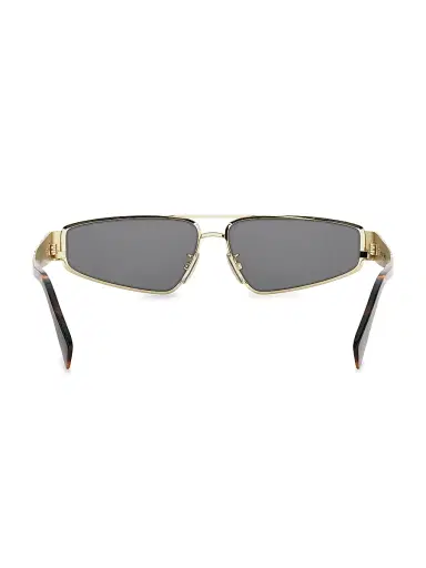 Celine Men's Metal Triomphe 59MM Geometric Sunglasses - Shiny Endura Gold Smoke | Thumbnail 5 Celine Men's Metal Triomphe 59MM Geometric Sunglasses - Shiny Endura Gold Smoke | Thumbnail 5
