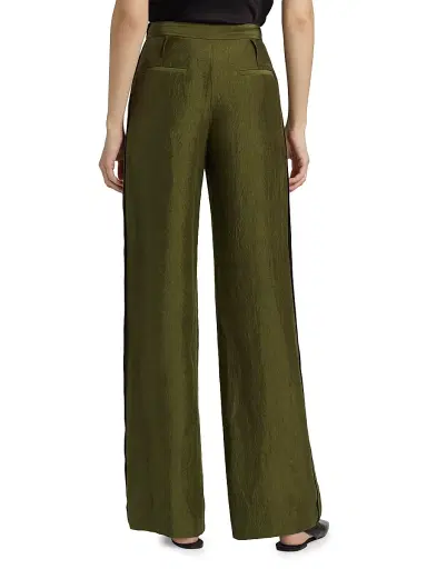 Jason Wu Collection Women's Crinkled Satin Straight-Leg Trousers | Thumbnail 5 Jason Wu Collection Women's Crinkled Satin Straight-Leg Trousers | Thumbnail 5