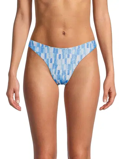Milly Women's Margot Sunset Tile Printed Bikini Bottom - Light Blue Multi | Thumbnail 3 Milly Women's Margot Sunset Tile Printed Bikini Bottom - Light Blue Multi | Thumbnail 3