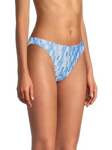 Milly Women's Margot Sunset Tile Printed Bikini Bottom - Light Blue Multi | Thumbnail 4 Milly Women's Margot Sunset Tile Printed Bikini Bottom - Light Blue Multi | Thumbnail 4