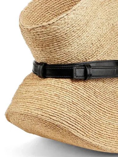 Balmain Women's Shuffle Raffia Tote Bag - Noir Natural | Thumbnail 6 Balmain Women's Shuffle Raffia Tote Bag - Noir Natural | Thumbnail 6