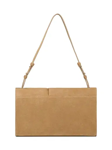 Christian Louboutin Women's Baggy Suede Shoulder Bag - Lionne | Thumbnail 3 Christian Louboutin Women's Baggy Suede Shoulder Bag - Lionne | Thumbnail 3