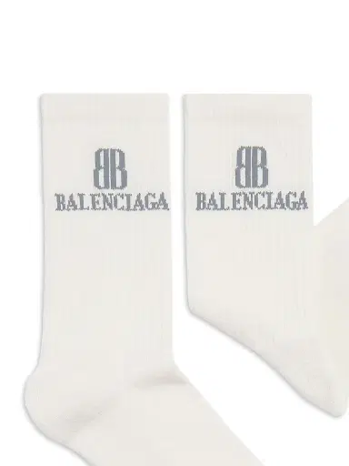 Balenciaga Women's Nano Socks - Dirty White | Thumbnail 2 Balenciaga Women's Nano Socks - Dirty White | Thumbnail 2