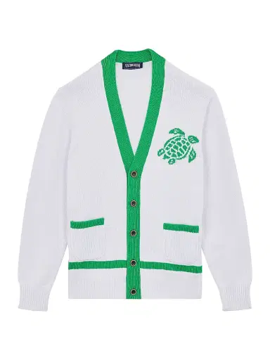 Vilebrequin Men's Big Turtle Cotton Cardigan | Thumbnail 1 Vilebrequin Men's Big Turtle Cotton Cardigan | Thumbnail 1