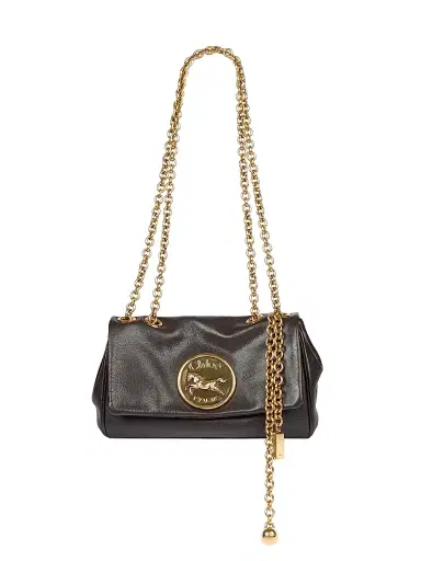 Chloé Women's Heritage Leather Chain Shoulder Bag - Ink Brown | Thumbnail 4 Chloé Women's Heritage Leather Chain Shoulder Bag - Ink Brown | Thumbnail 4