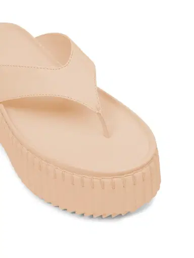 Chloé Women's Nama Leather Wedge Sandals - Toasted Almond | Thumbnail 5 Chloé Women's Nama Leather Wedge Sandals - Toasted Almond | Thumbnail 5