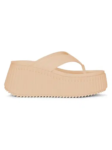 Chloé Women's Nama Leather Wedge Sandals - Toasted Almond | Thumbnail 1 Chloé Women's Nama Leather Wedge Sandals - Toasted Almond | Thumbnail 1