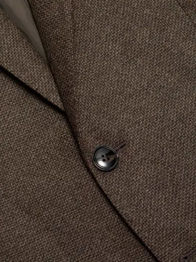 Giorgio Armani Men's Textured Wool-Cashmere Sportcoat - Brown | Thumbnail 7 Giorgio Armani Men's Textured Wool-Cashmere Sportcoat - Brown | Thumbnail 7