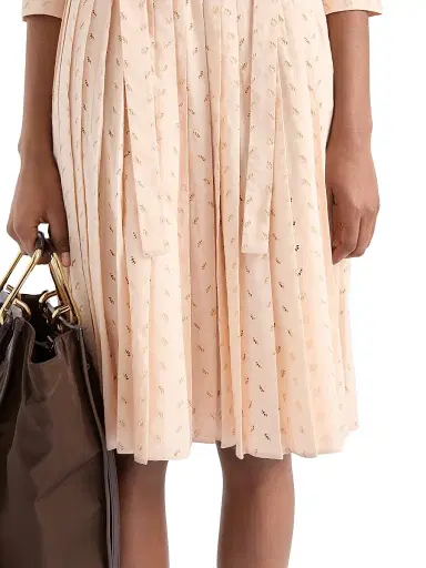 Prada Women's Eyelet Lace Shirt Dress - Pink | Thumbnail 5 Prada Women's Eyelet Lace Shirt Dress - Pink | Thumbnail 5