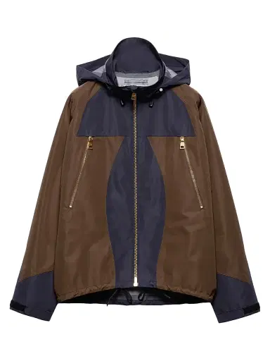 Prada Women's Technical Fabric Blouson Jacket - Blue | Thumbnail 1 Prada Women's Technical Fabric Blouson Jacket - Blue | Thumbnail 1