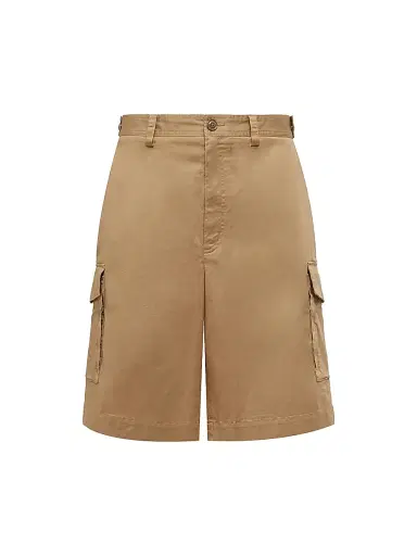 Moncler Men's Shorts in Cotton Gabardine | Thumbnail 1 Moncler Men's Shorts in Cotton Gabardine | Thumbnail 1