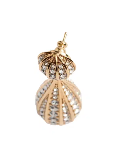 Valentino Garavani Women's Poetiques Des Gouttes Metal and Swarovski Crystal Earrings - Gold Crystal | Thumbnail 5 Valentino Garavani Women's Poetiques Des Gouttes Metal and Swarovski Crystal Earrings - Gold Crystal | Thumbnail 5