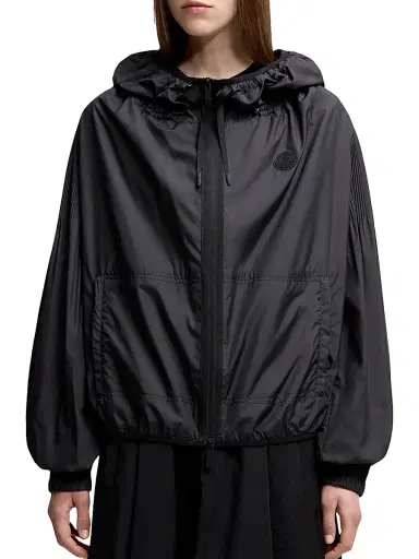Moncler Women's Auxonne Hooded Jacket - Black | Thumbnail 2 Moncler Women's Auxonne Hooded Jacket - Black | Thumbnail 2