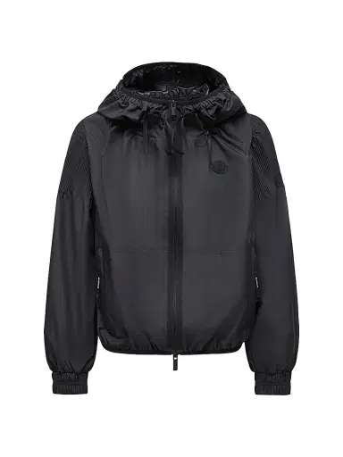 Moncler Women's Auxonne Hooded Jacket - Black | Thumbnail 1 Moncler Women's Auxonne Hooded Jacket - Black | Thumbnail 1