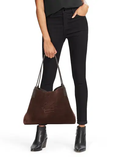 Etro Women's Libra Suede Shopping Tote | Thumbnail 2 Etro Women's Libra Suede Shopping Tote | Thumbnail 2